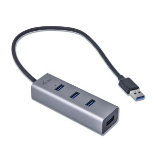 I-tec Metal U3HUBMETAL403 huby i koncentratory USB 3.2 Gen 1 (3.1 Gen 1) Type-A 5000 Mbit/s Szary I-tec