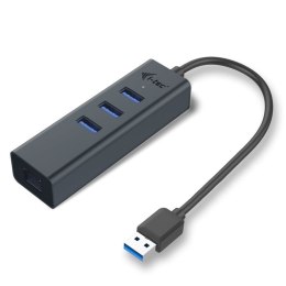 I-tec Metal U3METALG3HUB huby i koncentratory USB 3.2 Gen 1 (3.1 Gen 1) Type-A 5000 Mbit/s Szary I-tec