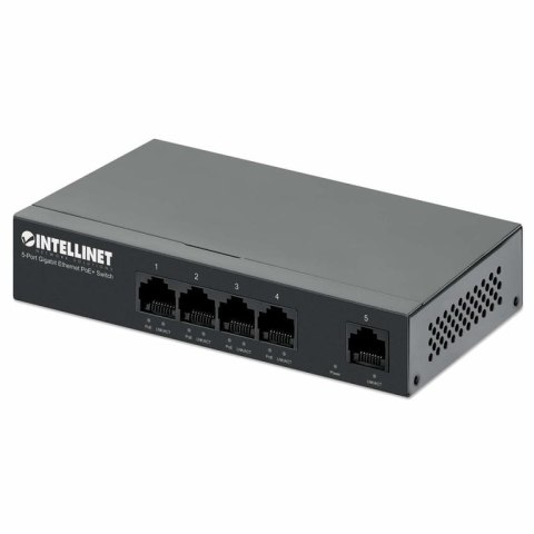 Intellinet 561792 łącza sieciowe Gigabit Ethernet (10/100/1000) Obsługa PoE Czarny Intellinet