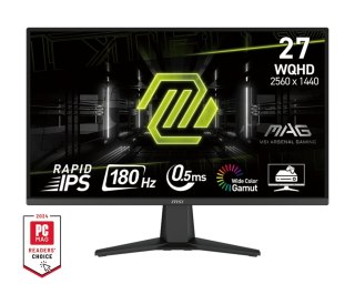 MSI MAG 275QF monitor komputerowy 68,6 cm (27") 2560 x 1440 px Wide Quad HD LCD Czarny MSI