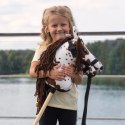 Skippi Skippi Hobby Horse A4 w brązowe łaty - koń na kiju - kantar wodze zestawie