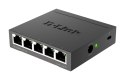 D-Link DGS-105 Nie zarządzany L2 Gigabit Ethernet (10/100/1000) Czarny D-Link