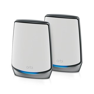 NETGEAR Orbi RBK852 AX6000 WiFi 6 Mesh System Tri-band (2.4 GHz/5 GHz/5 GHz) Wi-Fi 6 (802.11ax) Szary, Biały 8 Wewnętrzne NETGEAR