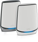 NETGEAR Orbi RBK852 AX6000 WiFi 6 Mesh System Tri-band (2.4 GHz/5 GHz/5 GHz) Wi-Fi 6 (802.11ax) Szary, Biały 8 Wewnętrzne NETGEAR