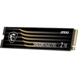 MSI SPATIUM M480 PRO PCIE 4.0 NVME M.2 2TB urządzenie SSD PCI Express 4.0 3D NAND MSI