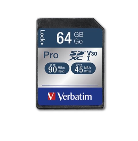 Verbatim Pro 64 GB SDXC UHS Klasa 10 Verbatim