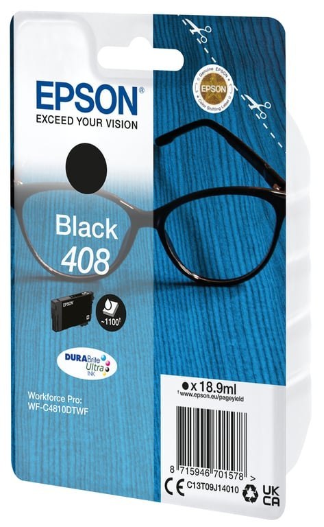 Epson Singlepack Black 408 DURABrite Ultra Ink Epson