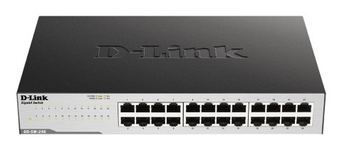 D-Link GO-SW-24G Nie zarządzany L2 Gigabit Ethernet (10/100/1000) 1U Czarny D-Link