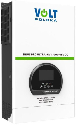 Przetwornica inwerter solarny SinusPro Ultra-HV 11000 48V/230V 5200/11000W 100A MPPT (450V) VOLT POLSKA