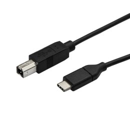 StarTech USB2CB3M kabel USB 3 m USB 2.0 USB C USB B Czarny StarTech.com