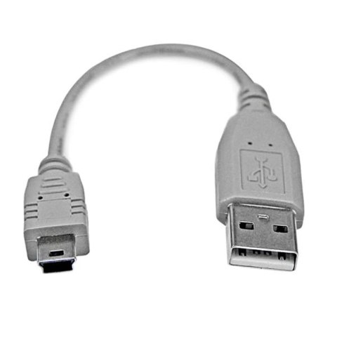 StarTech USB2HABM6IN kabel USB 0,152 m USB 2.0 USB A Mini-USB B Szary StarTech.com