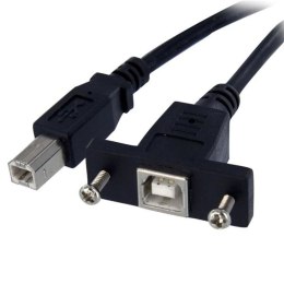 StarTech USBPNLBFBM3 kabel USB 0,91 m USB 2.0 USB B Czarny StarTech.com