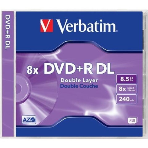 Verbatim PŁYTA VERBATIM DVD+R DOUBLE LAYER JAWEL CASE