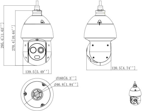 KAMERA TERMOWIZYJNA DAHUA TPC-SD2241-B3F4-S2 DAHUA