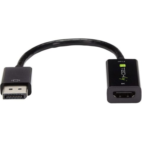 Techly IADAP DP-HDMIF8K adapter kablowy 0,2 m DisplayPort HDMI Typu A (Standard) Czarny Techly