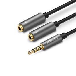 Ugreen 30619 kabel audio 0,2 m 3.5mm 2 x 3.5mm Czarny, Szary Ugreen