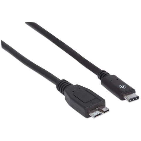 Manhattan 353397 kabel USB 1 m USB 3.2 Gen 2 (3.1 Gen 2) USB C Micro-USB B Czarny Manhattan