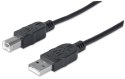 Manhattan USB A/USB B 1m kabel USB USB 2.0 Czarny Manhattan