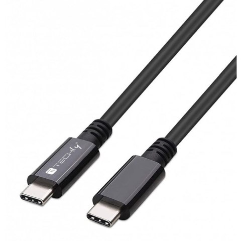 Techly 362602 kabel USB 0,8 m USB4 Gen 3x2 USB C Czarny Techly