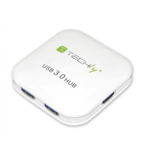 Techly IUSB3-HUB4-WH huby i koncentratory 5000 Mbit/s Biały Techly