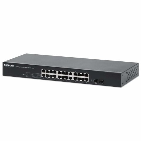 Intellinet 561877 łącza sieciowe Gigabit Ethernet (10/100/1000) Czarny Intellinet