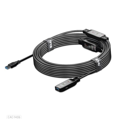 CLUB3D CAC-1406 kabel USB 15 m USB 3.2 Gen 1 (3.1 Gen 1) USB A Czarny CLUB3D