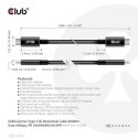 CLUB3D CAC-1578 kabel USB 2 m USB4 Gen 3x2 USB C Czarny CLUB3D