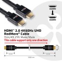 CLUB3D HDMI 2.0 4K60Hz RedMere cable 15m/49.2ft CLUB3D