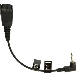 Jabra 8800-00-46 kabel audio 0,15 m QD 2.5mm jack Czarny Jabra