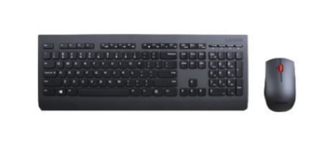 Lenovo 4X30H56809 klawiatura Dołączona myszka RF Wireless QWERTZ Niemiecki Czarny Lenovo