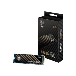 MSI SPATIUM M450 PCIe 4.0 NVMe M.2 500GB PCI Express 4.0 3D NAND MSI