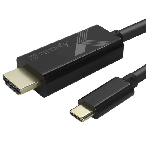 Techly IADAP-USBC-HDMI5TY adapter kablowy 5 m USB Type-C HDMI Typu A (Standard) Czarny Techly