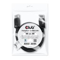 CLUB3D DisplayPort 1.4 HBR3 Cable 2m/6.56ft M/M 8K60Hz CLUB3D