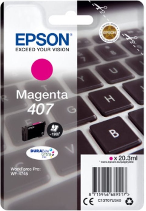 Epson WF-4745 nabój z tuszem 1 szt. Oryginalny Wysoka (XL) wydajność Purpurowy Epson