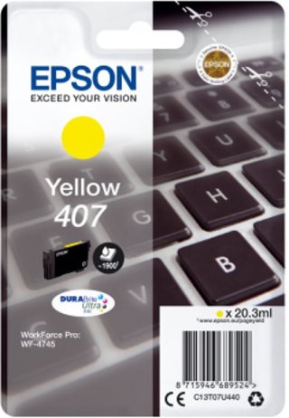 Epson WF-4745 nabój z tuszem 1 szt. Oryginalny Wysoka (XL) wydajność Żółty Epson