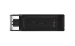 Kingston Technology DataTraveler 70 pamięć USB 64 GB USB Type-C 3.2 Gen 1 (3.1 Gen 1) Czarny Kingston Technology