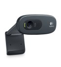 Logitech HD Webcam C270 kamera internetowa 3 MP 1280 x 720 px USB 2.0 Czarny, Szary Logitech