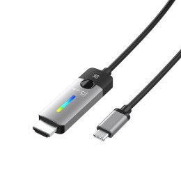 J5create JCC157 1,79 m USB Type-C HDMI Czarny, Szary J5create