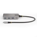 StarTech HB31C3A1CDPPD3 huby i koncentratory USB 3.2 Gen 2 (3.1 Gen 2) Type-C 10000 Mbit/s Srebrny StarTech.com