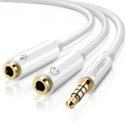 Ugreen 10789 kabel audio 0,15 m 3.5mm 2 x 3.5mm Biały Ugreen