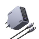 Ugreen Nexode Pro 160W GaN Charger with USB-C Cable Uniwersalne Czarny, Szary Prąd przemienny Szybkie ładowanie Wewnętrzna Ugreen