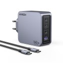 Ugreen Nexode Pro 160W GaN Charger with USB-C Cable Uniwersalne Czarny, Szary Prąd przemienny Szybkie ładowanie Wewnętrzna Ugreen