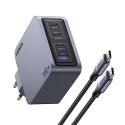 Ugreen Nexode Pro 160W GaN Charger with USB-C Cable Uniwersalne Czarny, Szary Prąd przemienny Szybkie ładowanie Wewnętrzna Ugreen