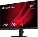 Viewsonic VG Series VG2708-4K LED display 68,6 cm (27") 3840 x 2160 px 4K Ultra HD Czarny Viewsonic