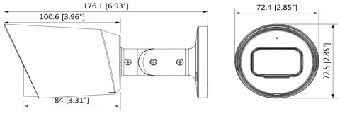 KAMERA HDCVI DAHUA HAC-HFW1500T-A-0280B-S2 Opakowanie zbiorcze 4szt. DAHUA