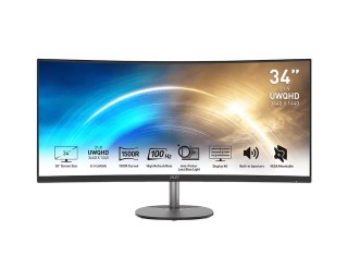 MSI PRO MP341CQDE monitor komputerowy 86,4 cm (34") 3440 x 1440 px UltraWide Quad HD Czarny MSI