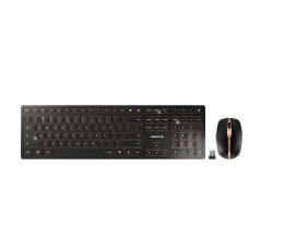 CHERRY DW 9100 SLIM klawiatura Dołączona myszka RF Wireless + Bluetooth QWERTY US English Czarny CHERRY