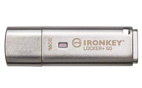 Kingston Technology IronKey Locker+ 50 pamięć USB 16 GB USB Typu-A 3.2 Gen 1 (3.1 Gen 1) Srebrny Kingston Technology