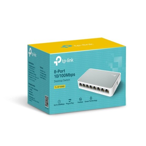 TP-LINK TL-SF1008D Nie zarządzany Fast Ethernet (10/100) Biały TP-Link