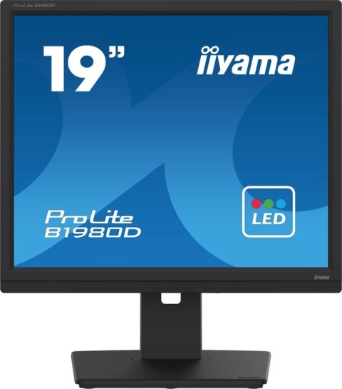 Iiyama ProLite B1980D-B5 monitor komputerowy 48,3 cm (19") 1280 x 1024 px SXGA LCD Czarny Iiyama